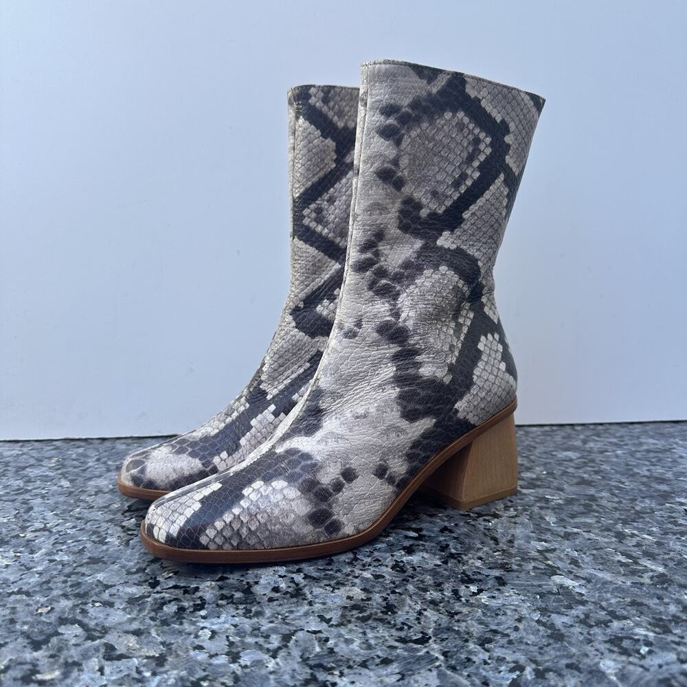 Paloma Wool Snakeskin Leather Emilia Boots Size 37